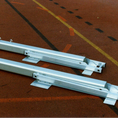 Netpalen tennis Slee-model Export. 7 Netpalen geproduceerd van duurzaam geanodiseerd aluminium. Deze tennisnetpalen gaan daarom jarenlang mee